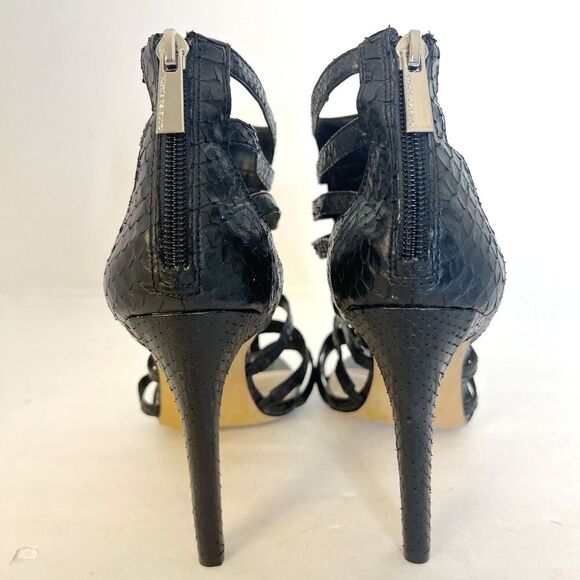 Vince Camuto Kamella High Heel Open Toe Caged Gladiator Sandals Black  Size 8.5 - Picture 2 of 8